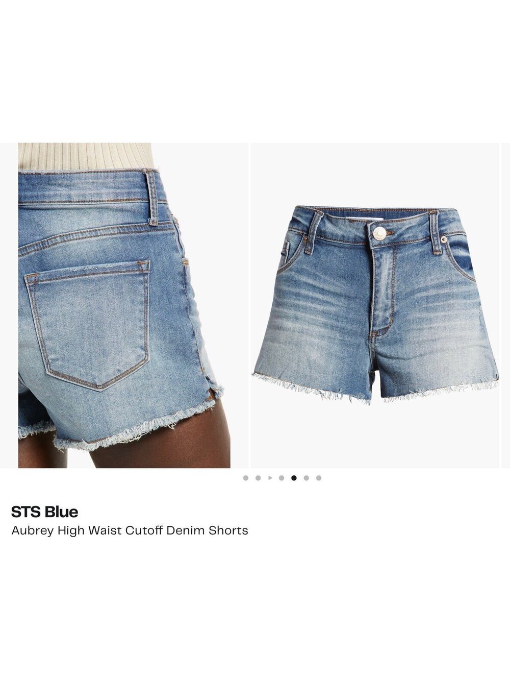 STS Blue Aubrey High Rise Denim Shorts size 29